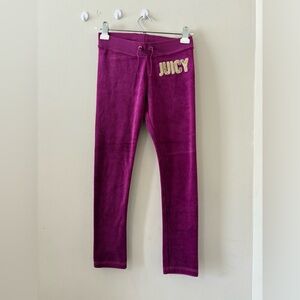 3X$25 Juicy Couture Girls Size Large Velour Pink Sweatpants